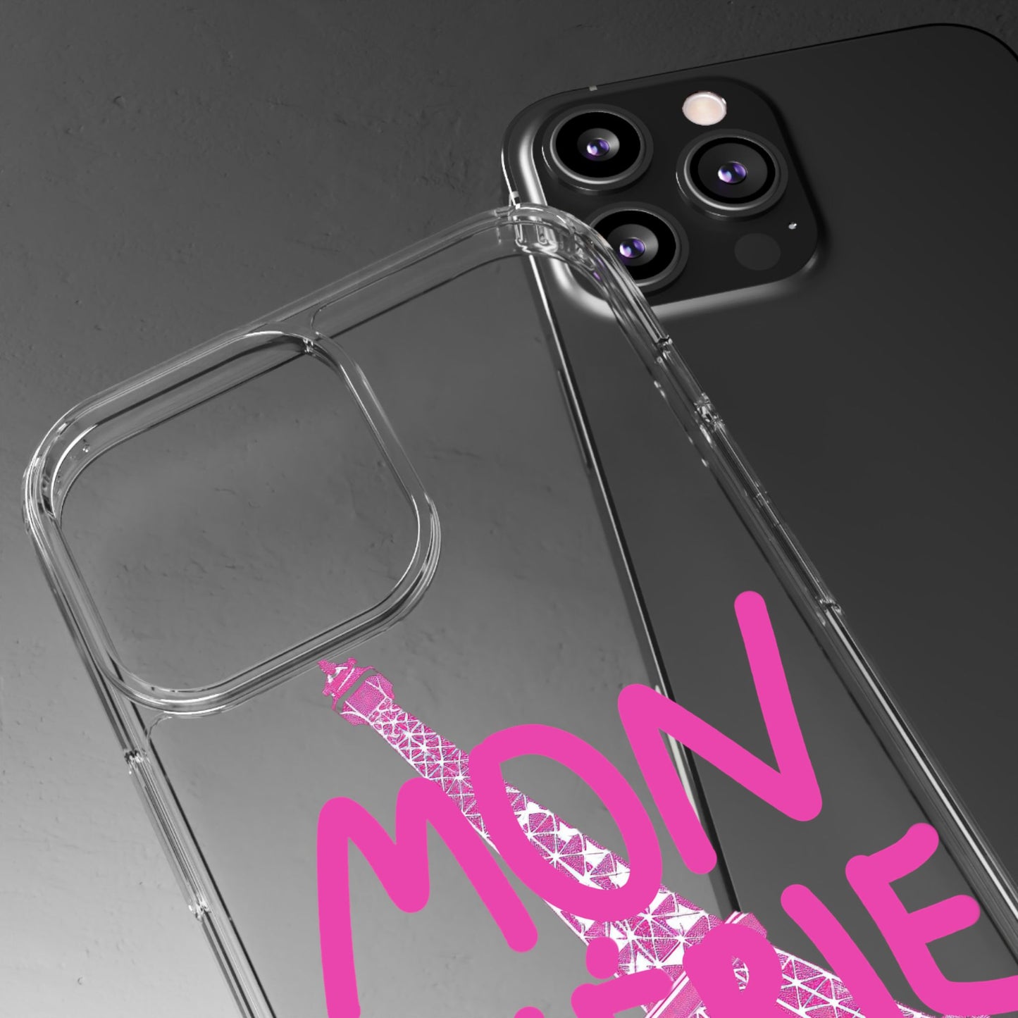 Pink Eiffel Clear Cases