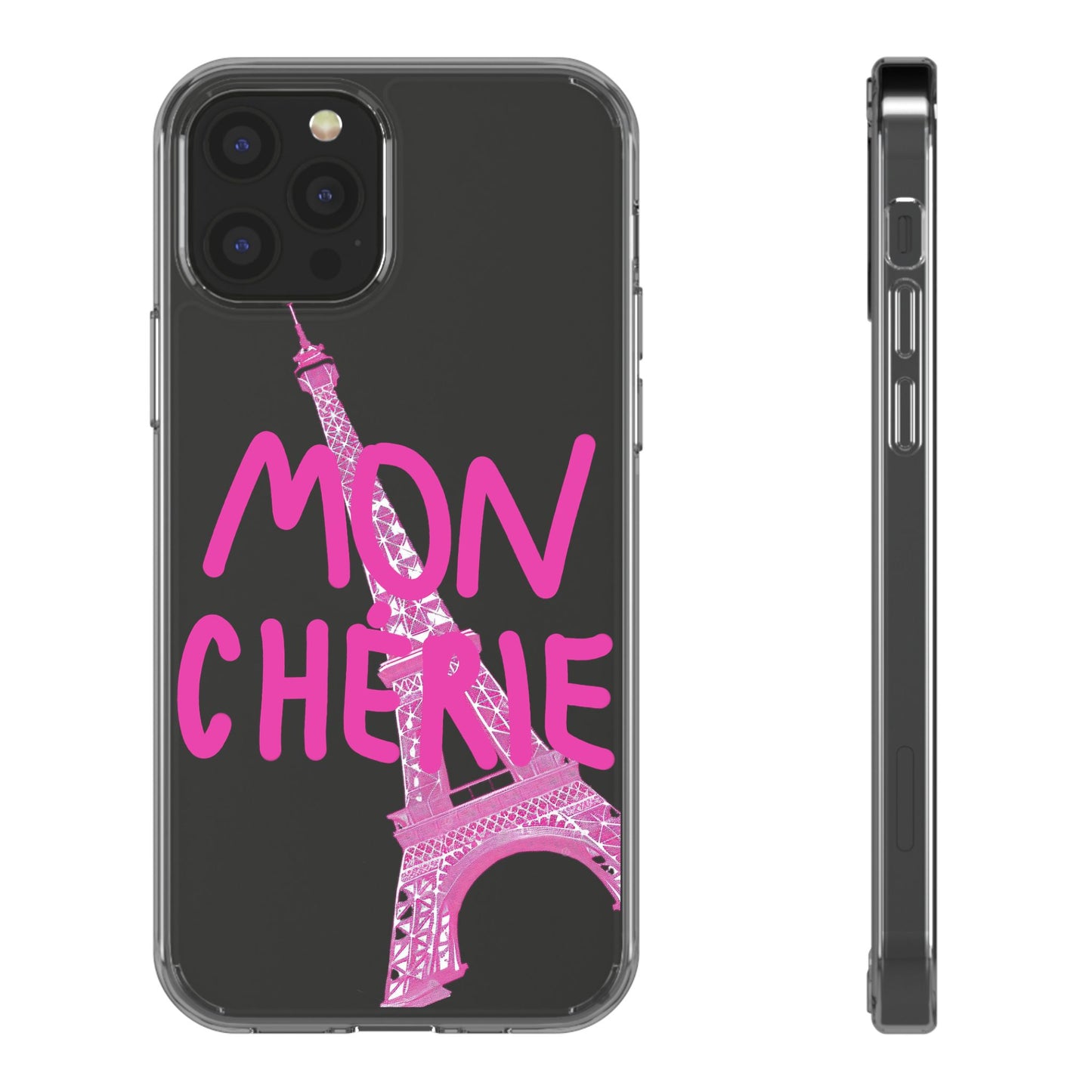 Pink Eiffel Clear Cases