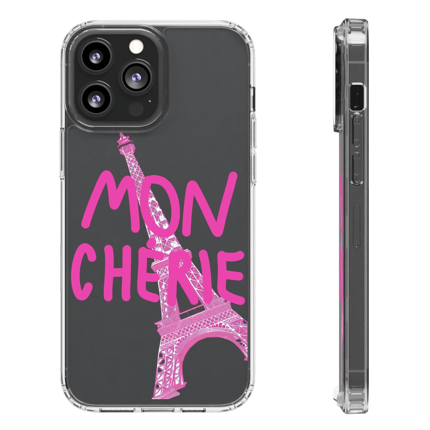 Pink Eiffel Clear Cases