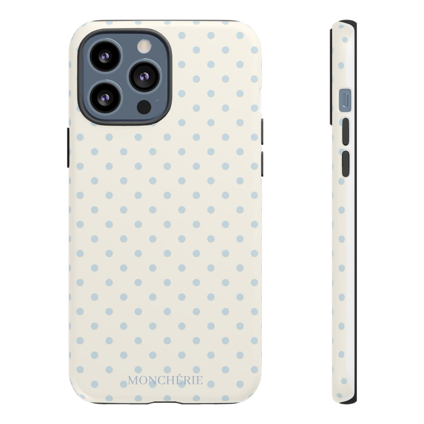 Blue and Cream Polka