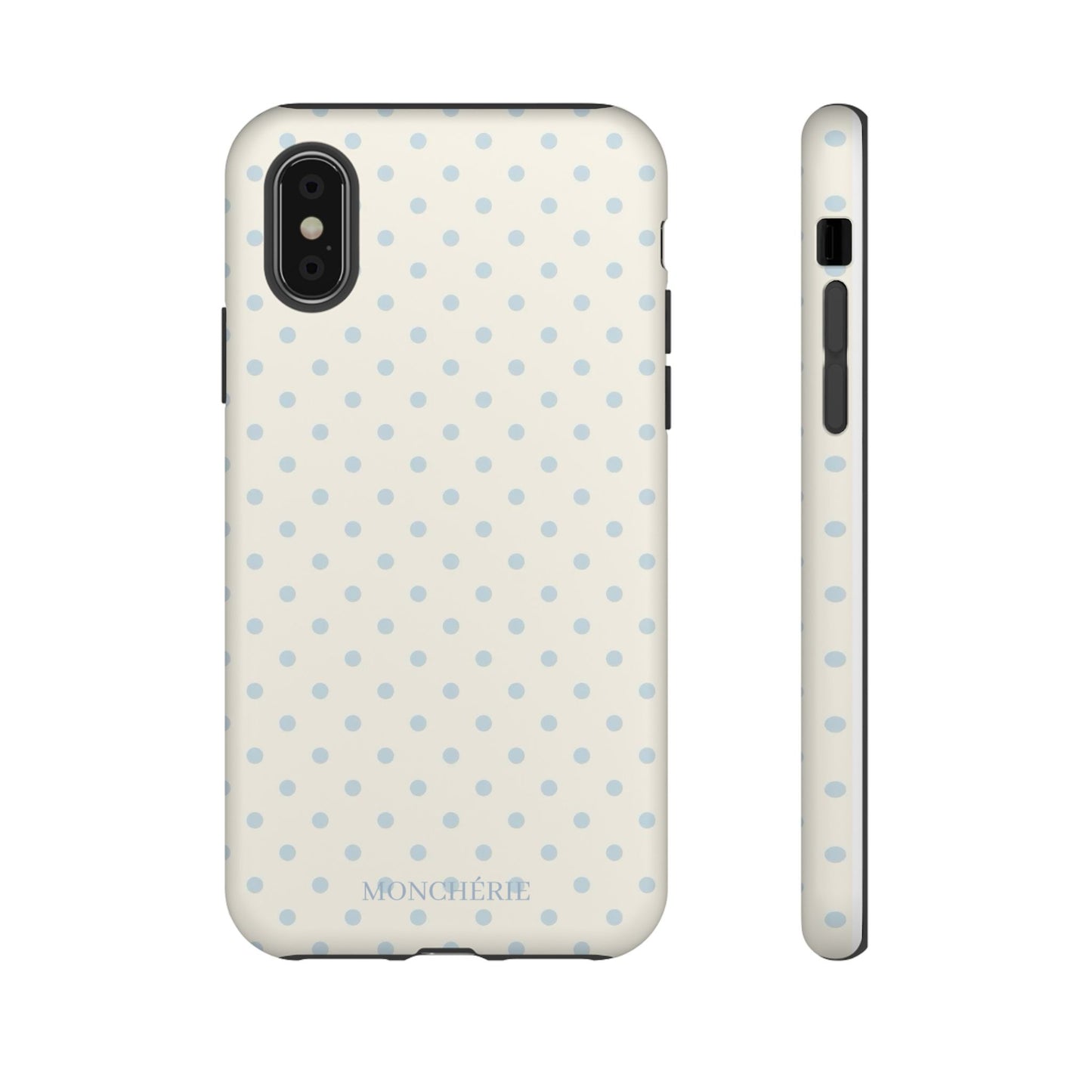 Blue and Cream Polka