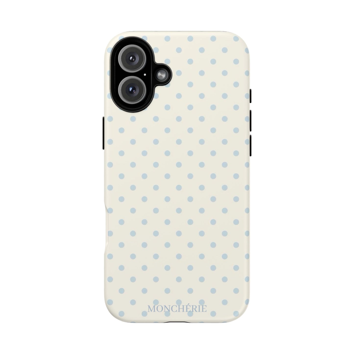 Blue and Cream Polka