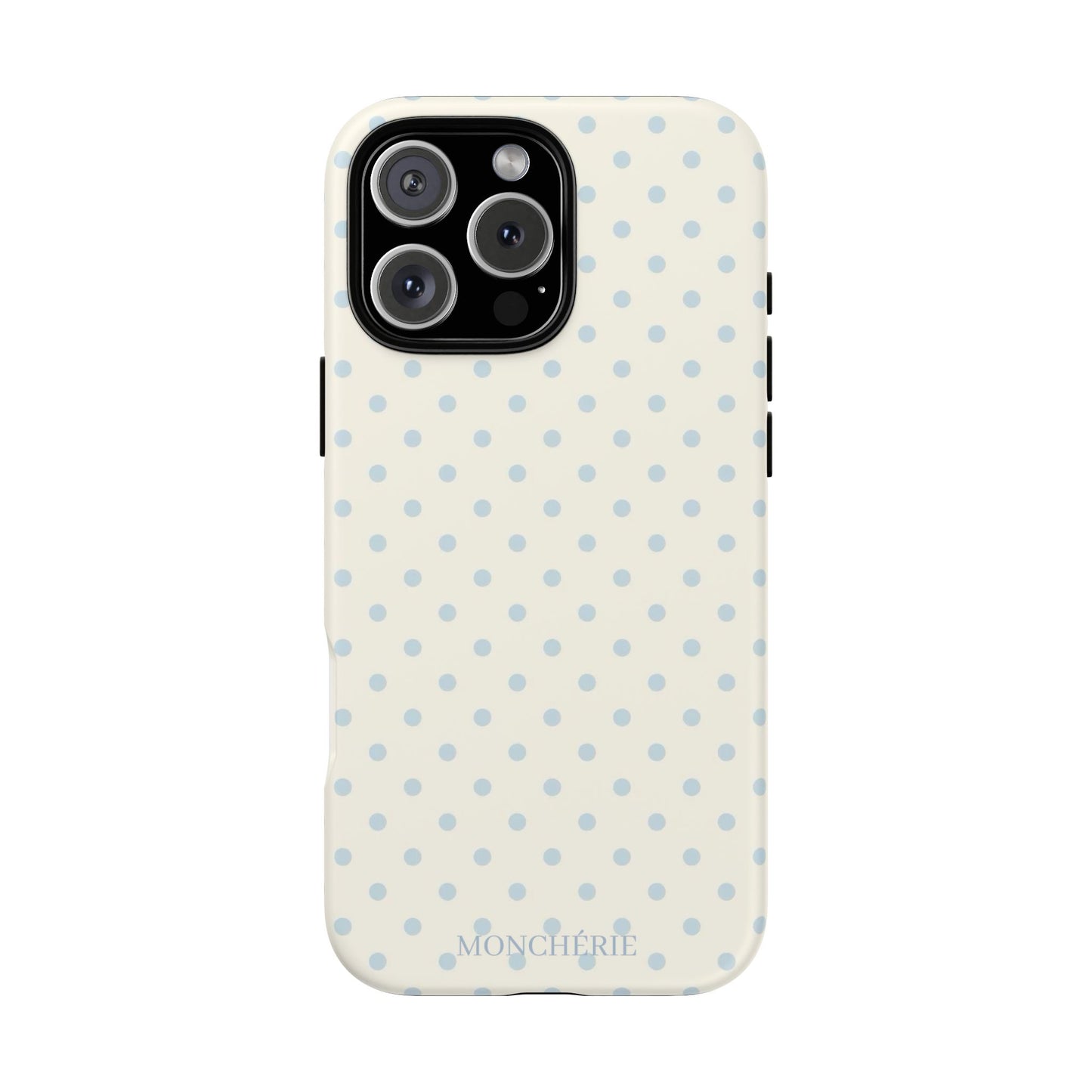 Blue and Cream Polka