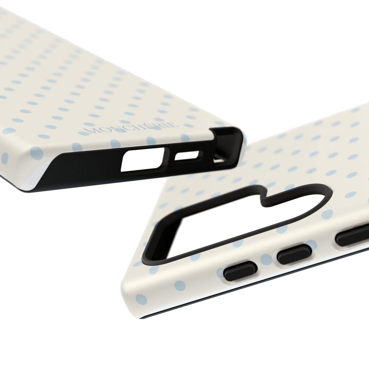 Blue and Cream Polka