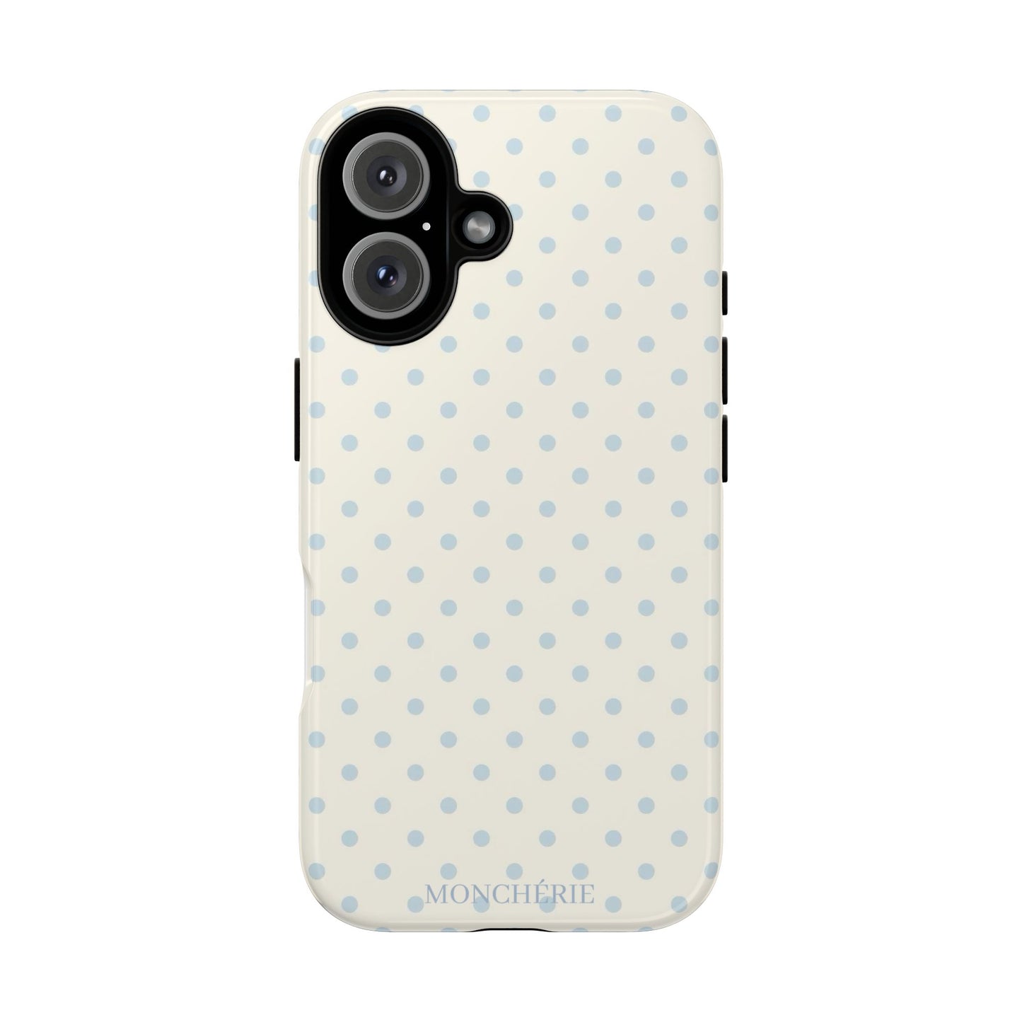 Blue and Cream Polka