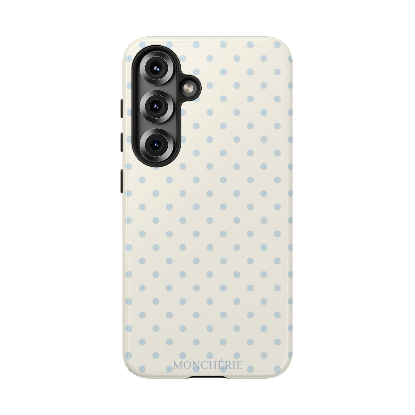 Blue and Cream Polka