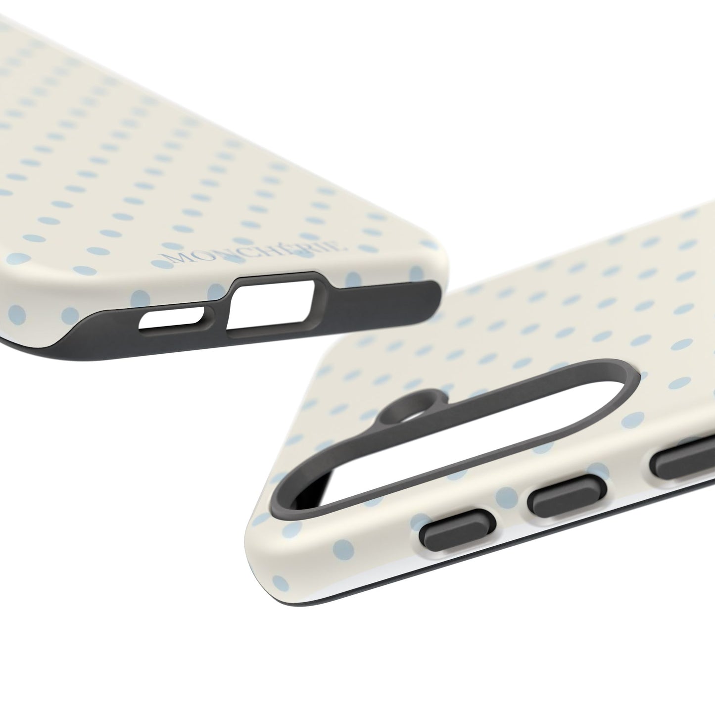 Blue and Cream Polka