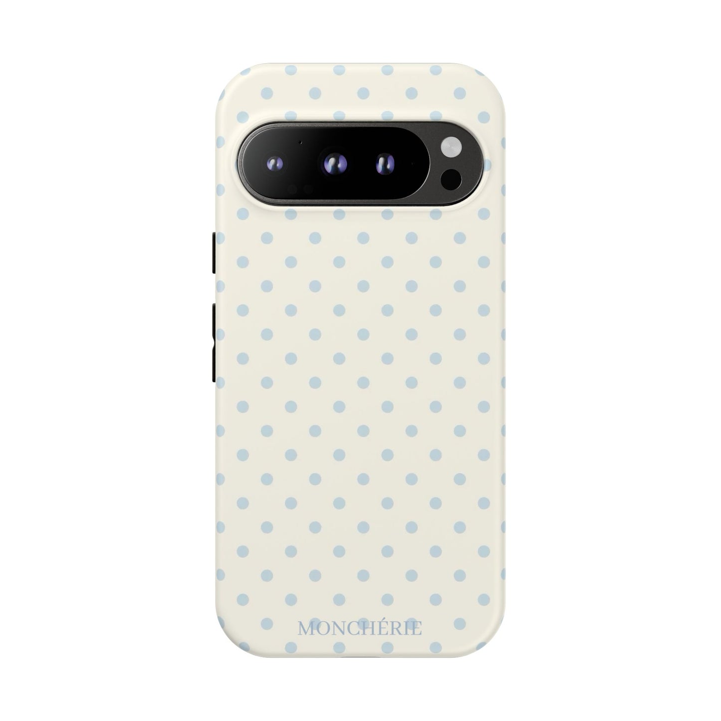 Blue and Cream Polka