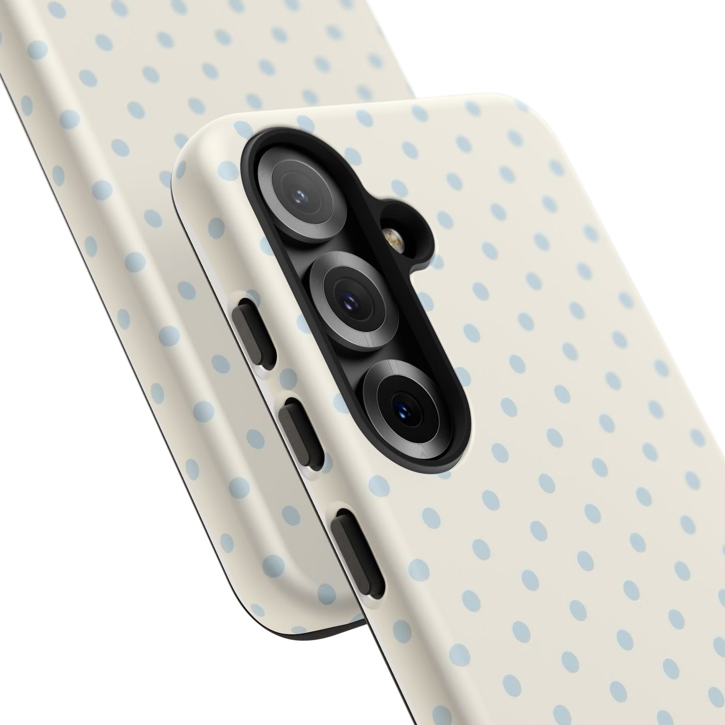 Blue and Cream Polka