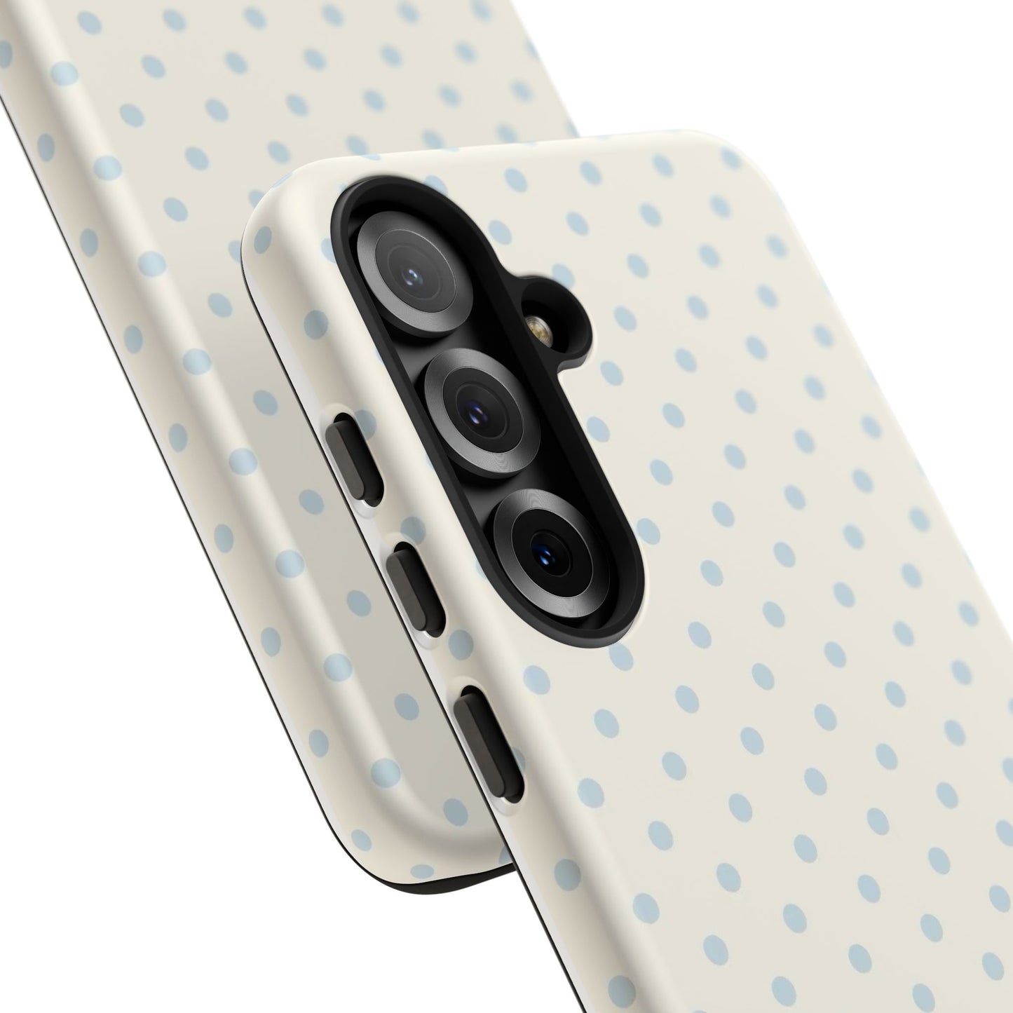 Blue and Cream Polka