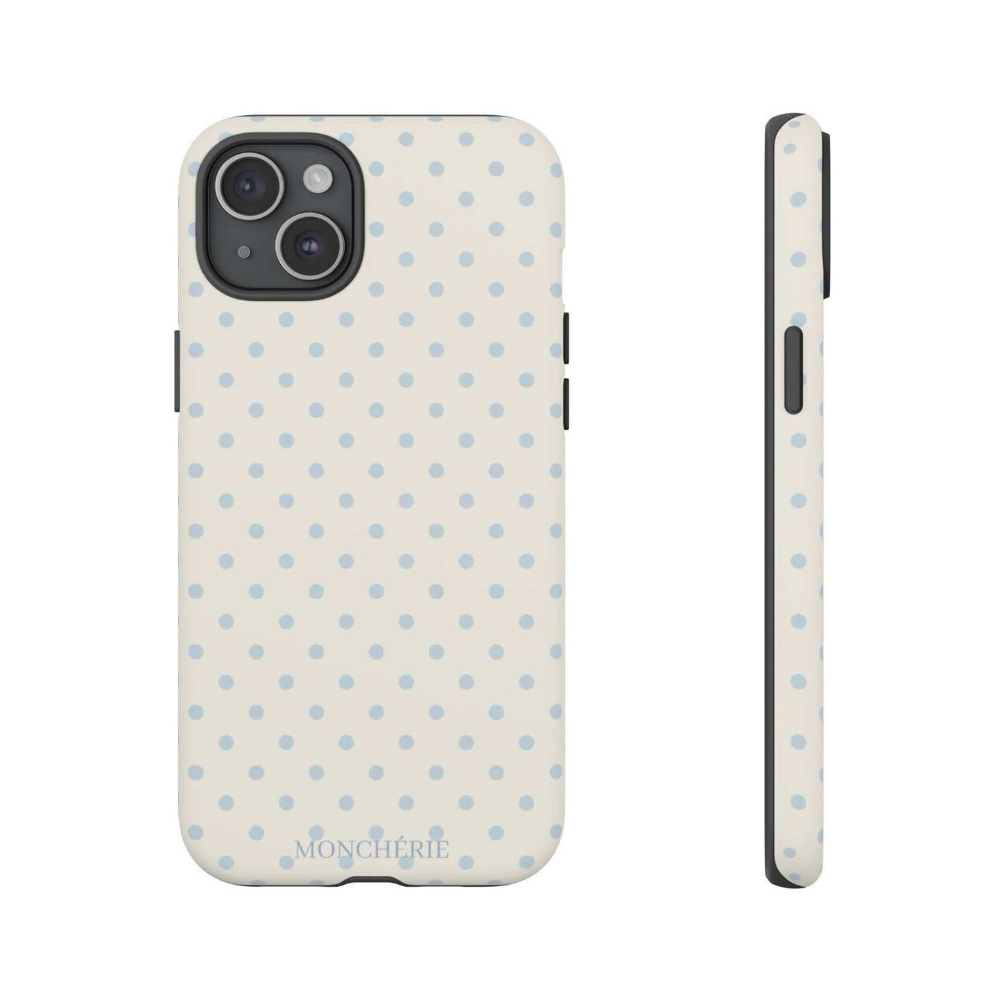 Blue and Cream Polka