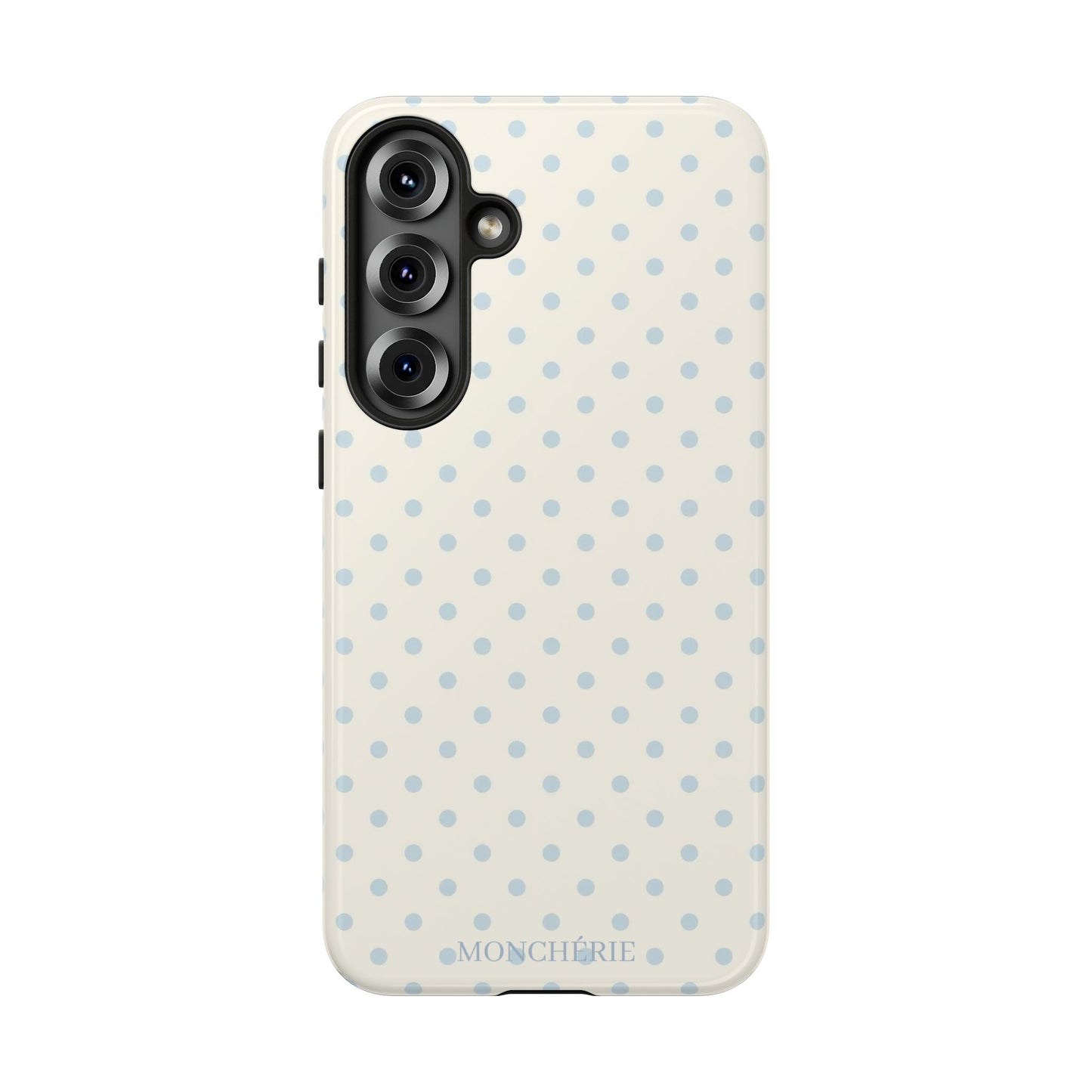 Blue and Cream Polka