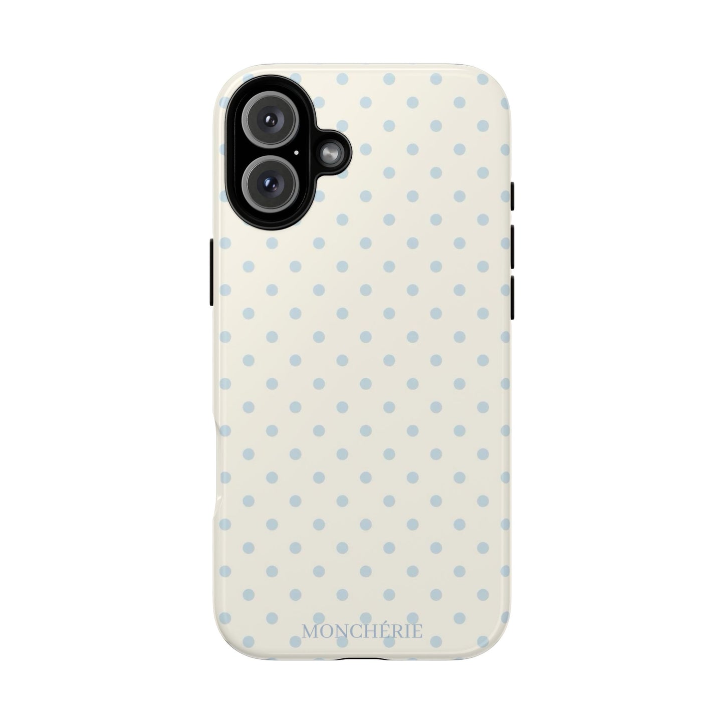 Blue and Cream Polka
