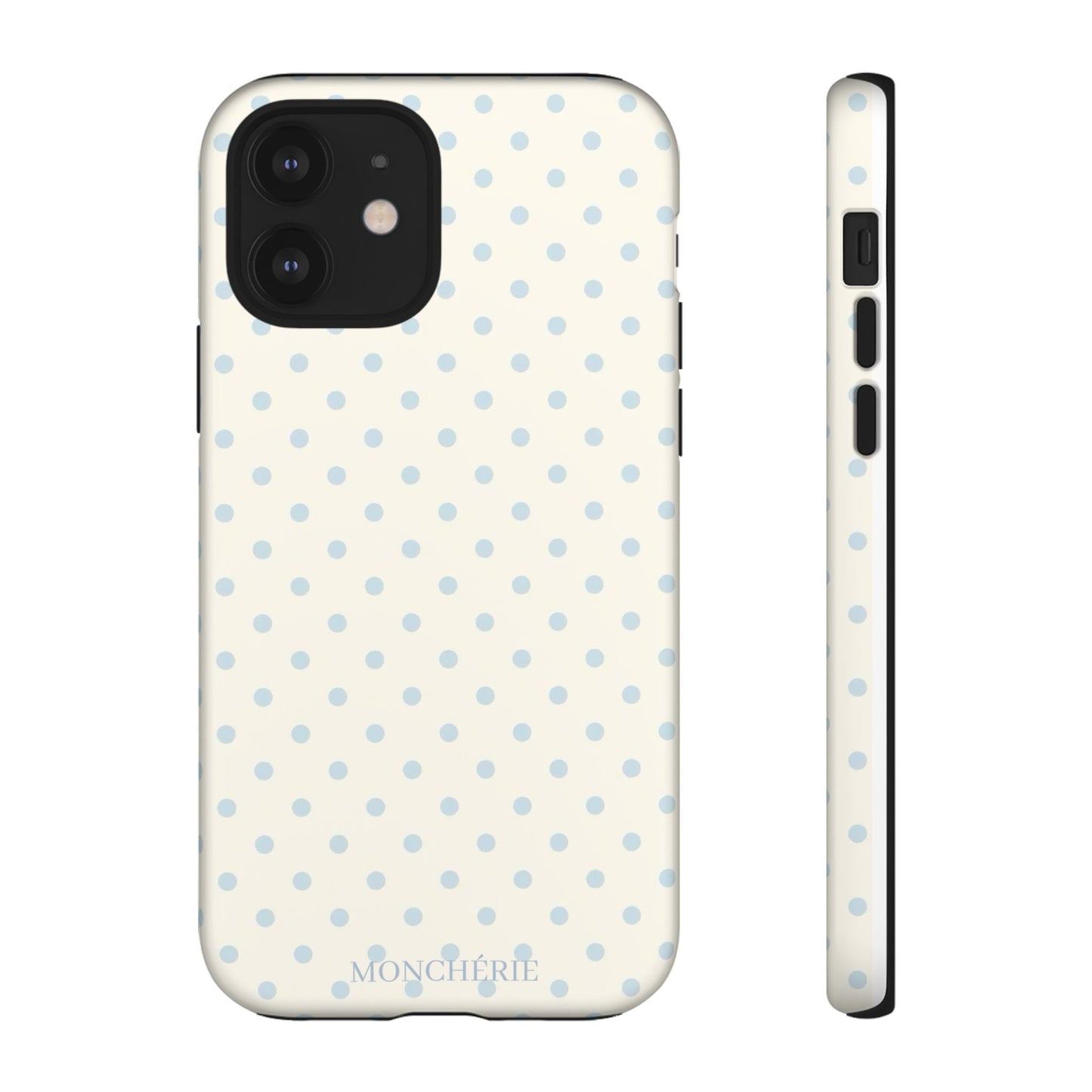 Blue and Cream Polka