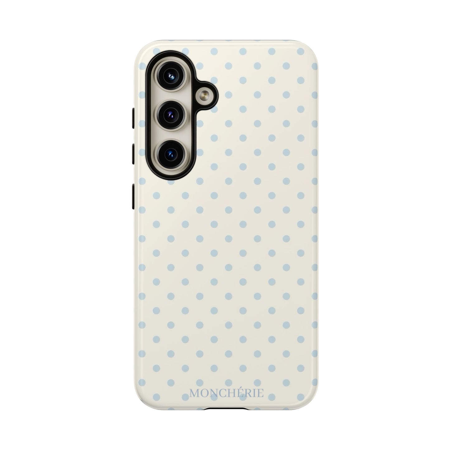 Blue and Cream Polka