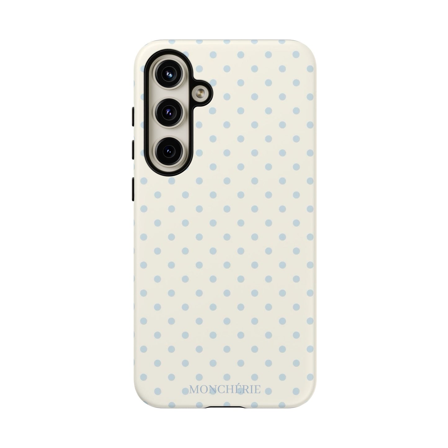 Blue and Cream Polka