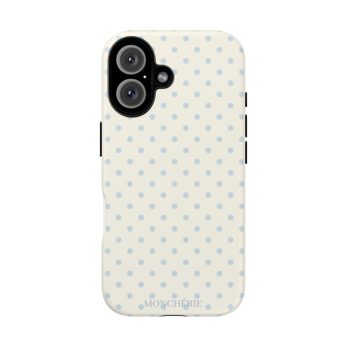 Blue and Cream Polka