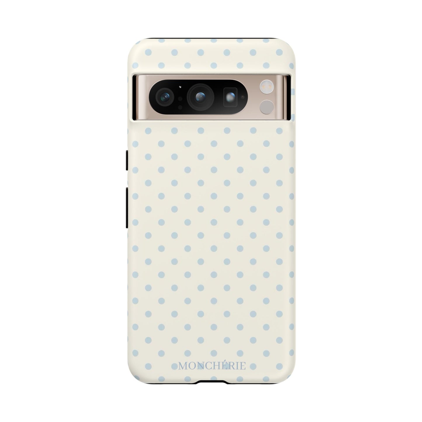 Blue and Cream Polka