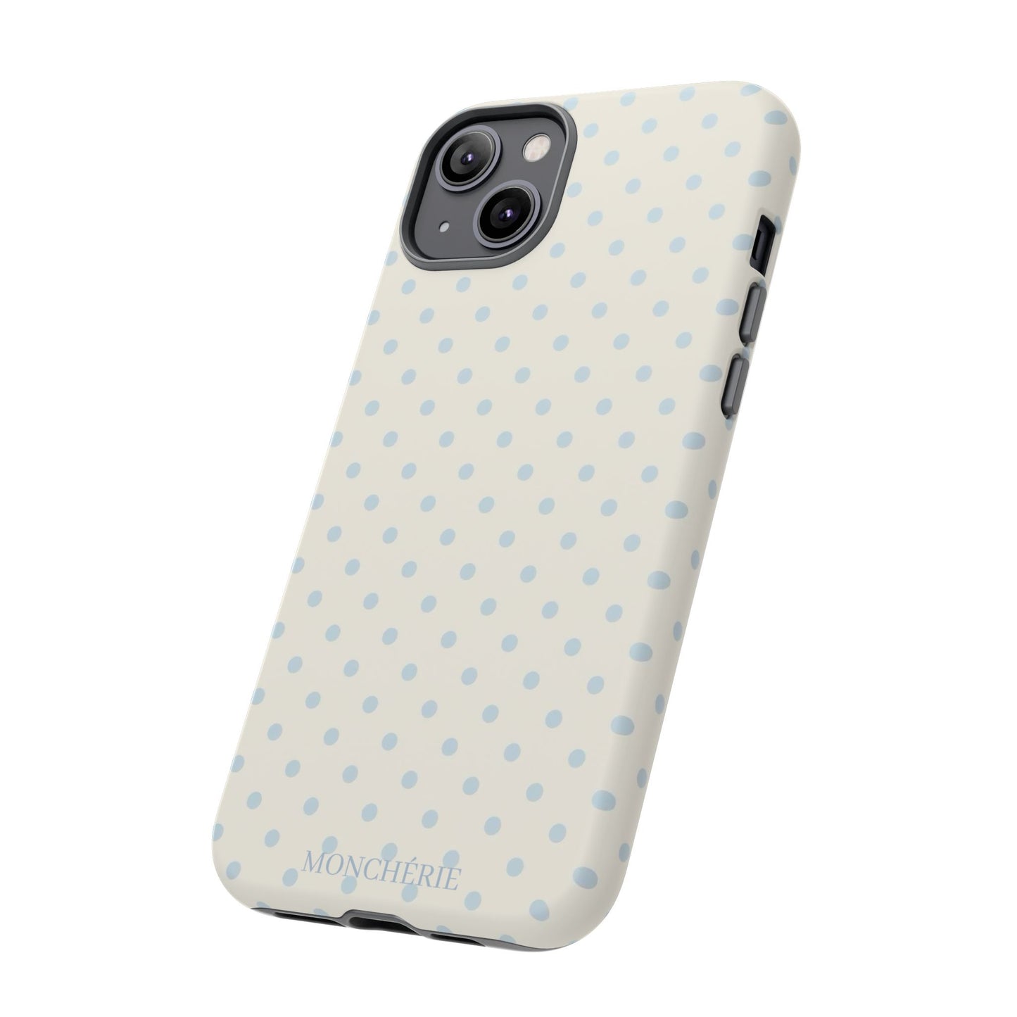 Blue and Cream Polka