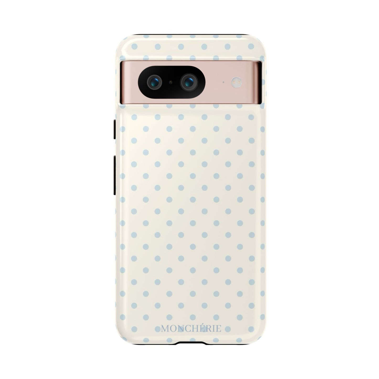 Blue and Cream Polka