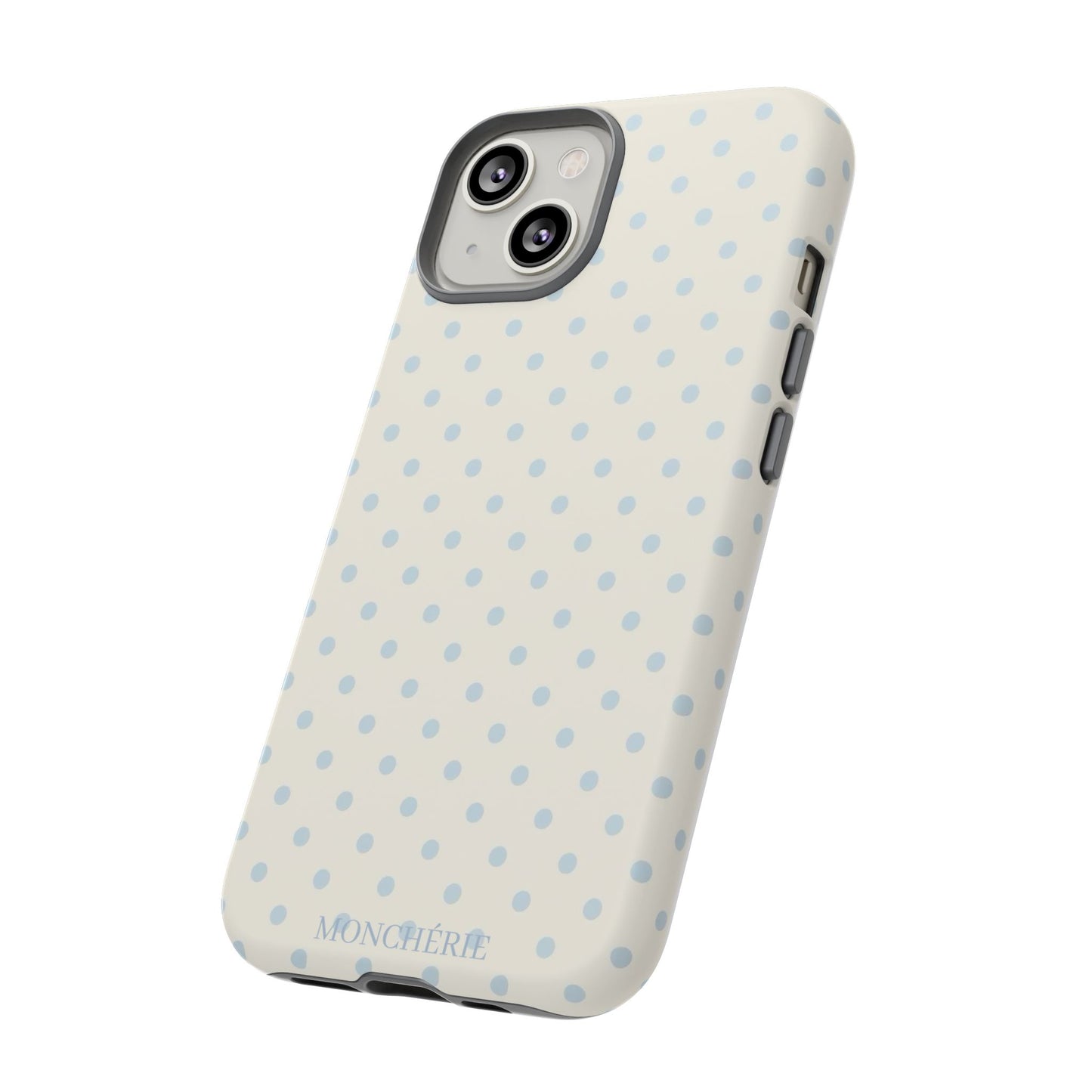 Blue and Cream Polka