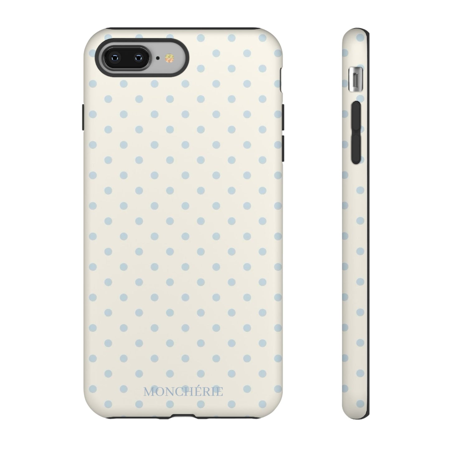 Blue and Cream Polka