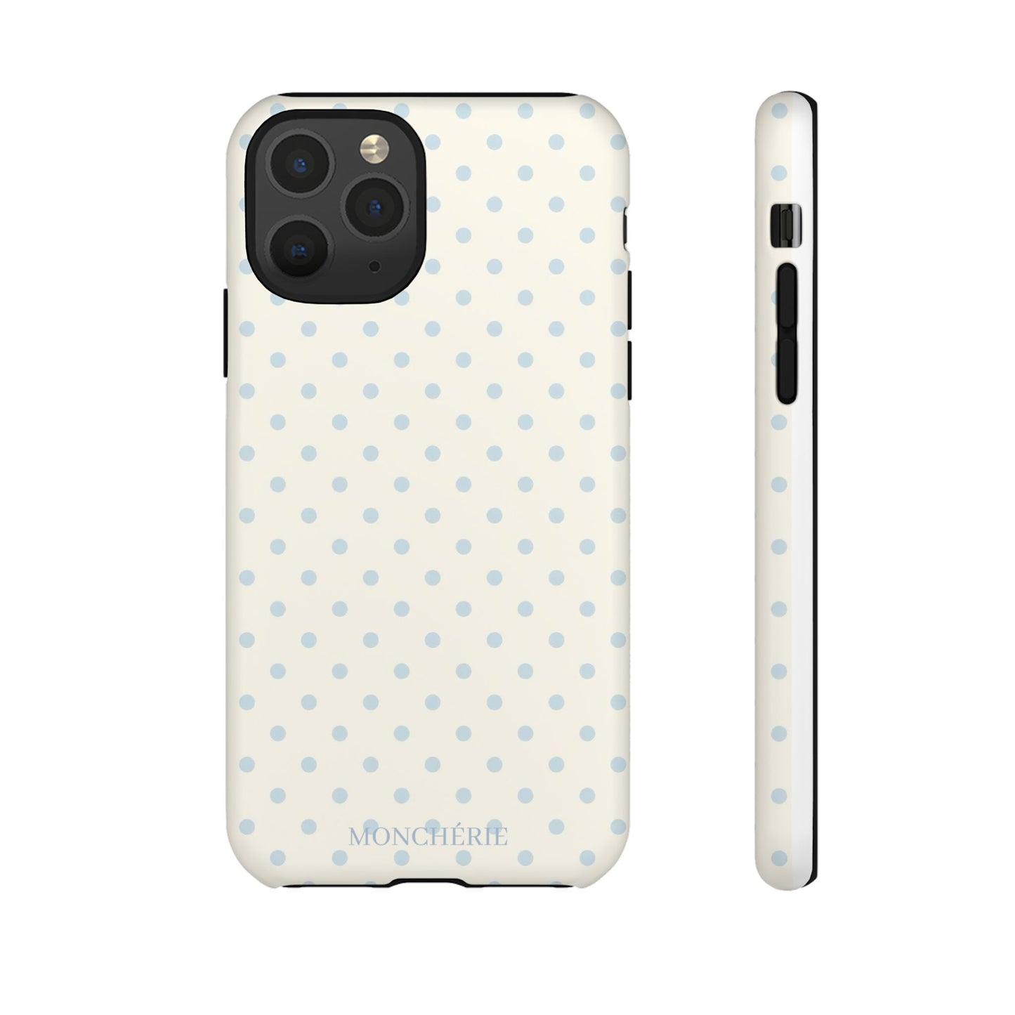 Blue and Cream Polka