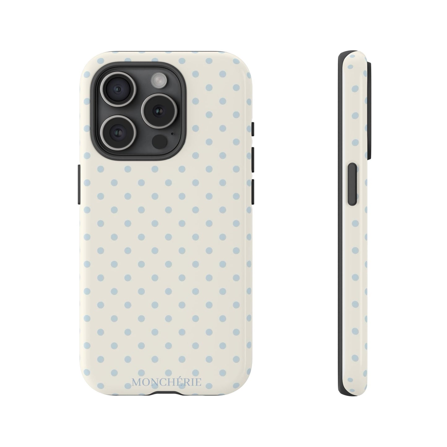 Blue and Cream Polka