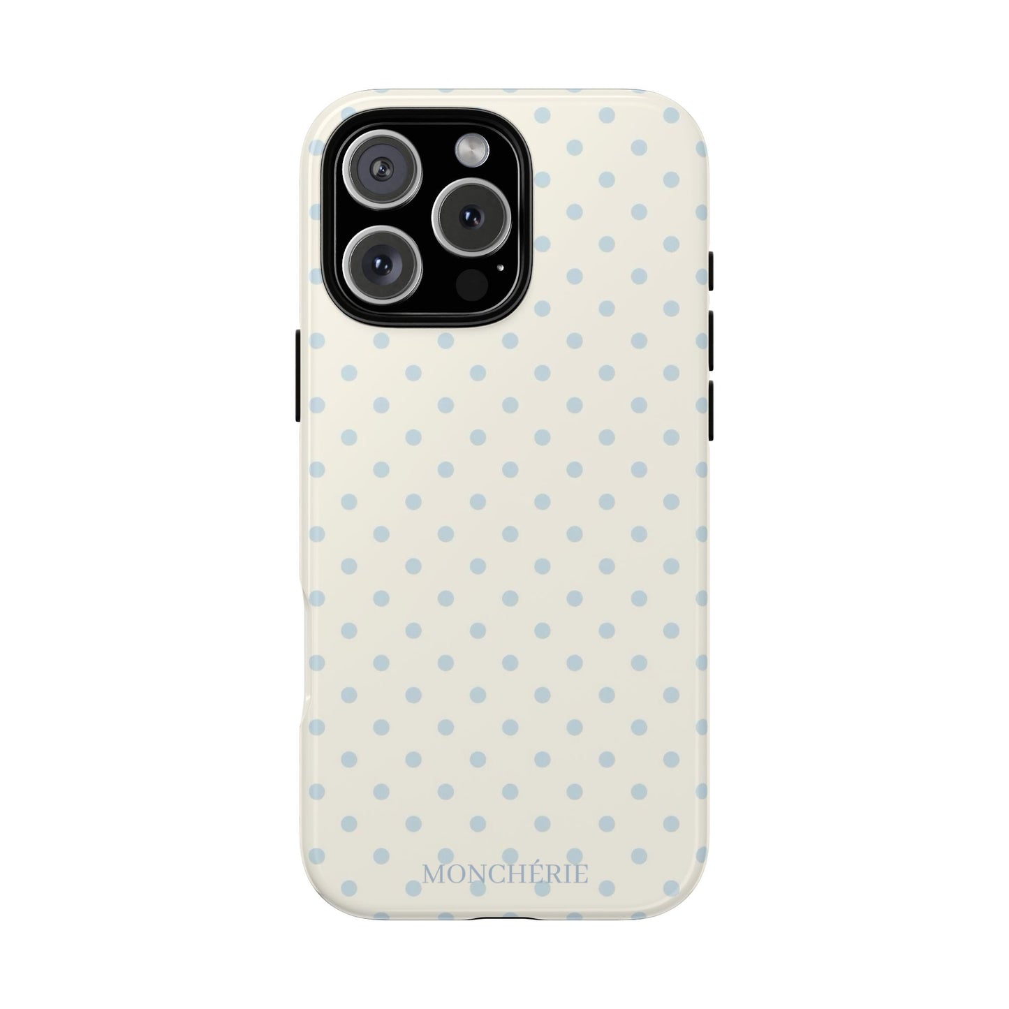 Blue and Cream Polka