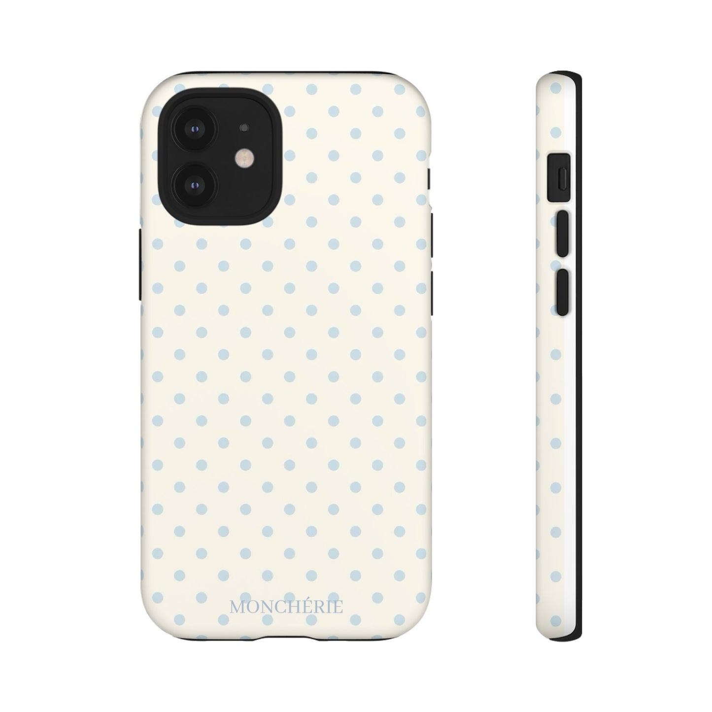 Blue and Cream Polka
