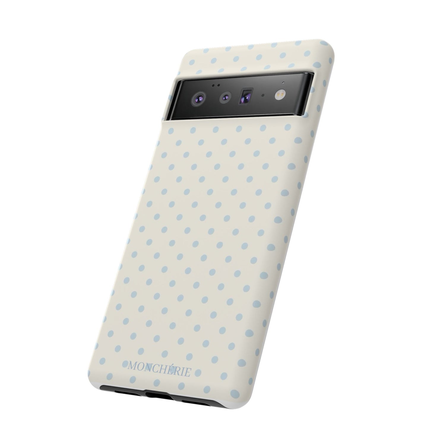 Blue and Cream Polka